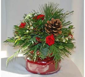 Christmas Tyler Candle bouquet from The Posie Shoppe in Prineville, OR
