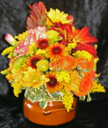 Fall Tyler Candle bouquet from The Posie Shoppe in Prineville, OR