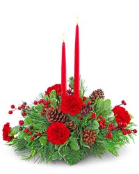 Festive Candles Centerpiece from The Posie Shoppe in Prineville, OR