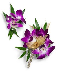 Wanderlust Corsage and Boutonniere Set from The Posie Shoppe in Prineville, OR