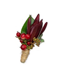 Organic Boutonniere from The Posie Shoppe in Prineville, OR