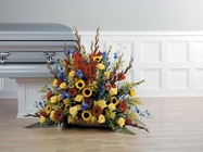 Large fireside basket arrangement