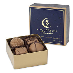 Moonstruck 4 piece milk chocolate truffles from The Posie Shoppe in Prineville, OR