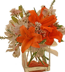 Creamsicle bouquet from The Posie Shoppe in Prineville, OR