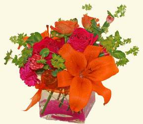 Color cube bouquet from The Posie Shoppe in Prineville, OR