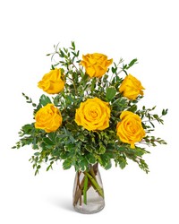 Half Dozen Yellow Roses from The Posie Shoppe in Prineville, OR