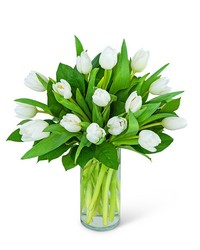 White Tulips from The Posie Shoppe in Prineville, OR