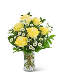 Yellow Roses with Daisies from The Posie Shoppe in Prineville, OR