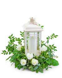 Classic White Rose Lantern from The Posie Shoppe in Prineville, OR