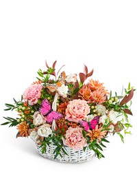 Cappuccino Cascade Basket with Butterflies from The Posie Shoppe in Prineville, OR