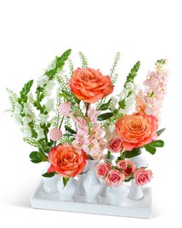 Coral Pop Bud Vase Blooms from The Posie Shoppe in Prineville, OR