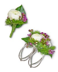 Intrinsic Corsage and Boutonniere Set from The Posie Shoppe in Prineville, OR