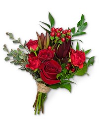 Crimson Hand-tied Bouquet from The Posie Shoppe in Prineville, OR