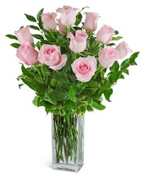 One Dozen Light Pink Roses from The Posie Shoppe in Prineville, OR