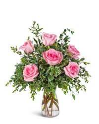 Half Dozen Pink Roses from The Posie Shoppe in Prineville, OR