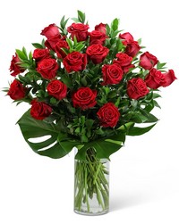 Red Roses with Modern Foliage (24) from The Posie Shoppe in Prineville, OR