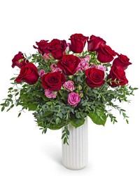 One Dozen Flirty Roses from The Posie Shoppe in Prineville, OR