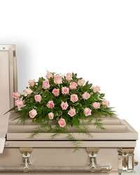 Pink Tranquility Casket Spray from The Posie Shoppe in Prineville, OR