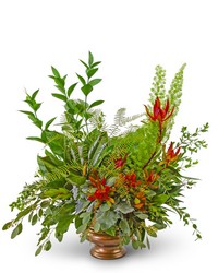 Verdant Farewell Urn from The Posie Shoppe in Prineville, OR