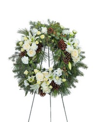Unforgettable Standing Wreath from The Posie Shoppe in Prineville, OR