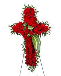 Heavenly Rose Cross from The Posie Shoppe in Prineville, OR