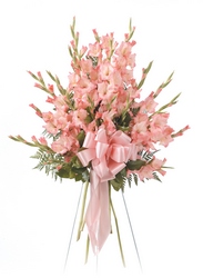 Standing gladiolus spray from The Posie Shoppe in Prineville, OR
