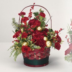 Yuletide greetings basket from The Posie Shoppe in Prineville, OR